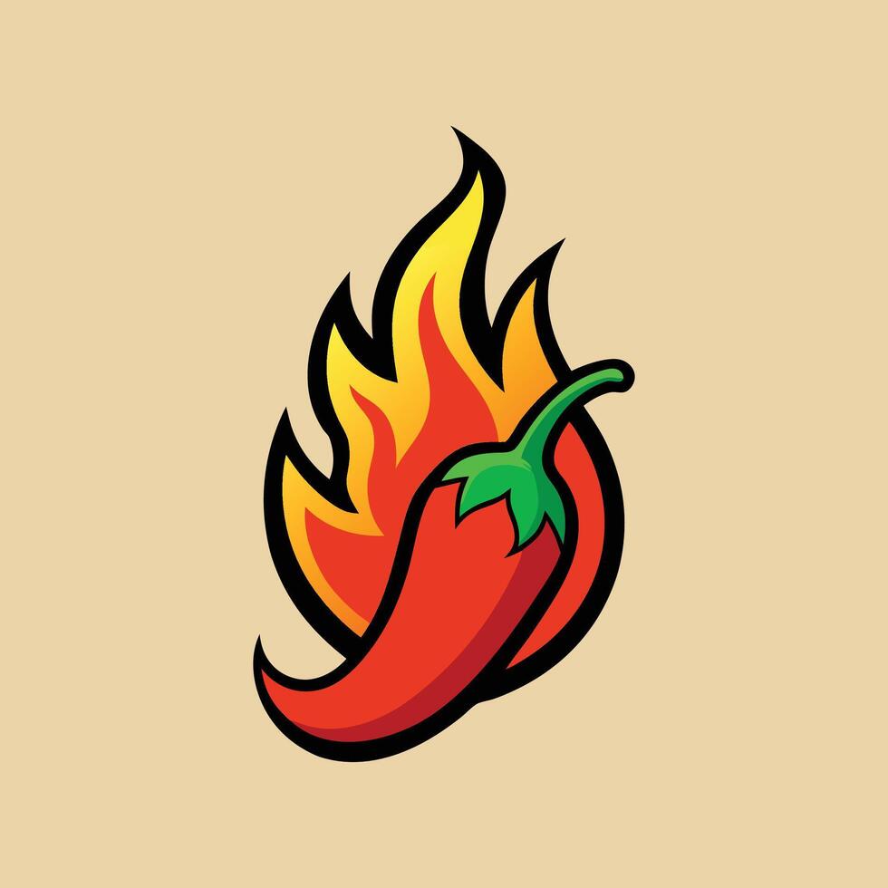 Scorching Spice design vector