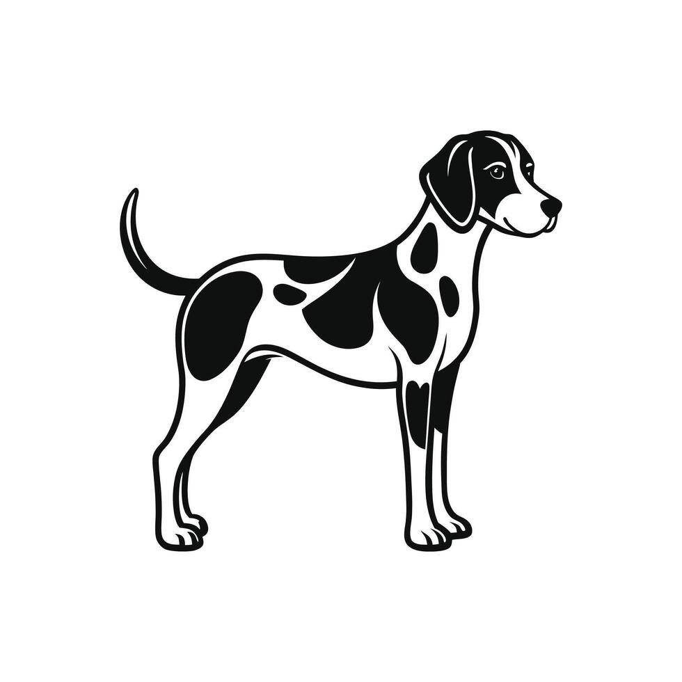 Coonhound Legacy dog vector