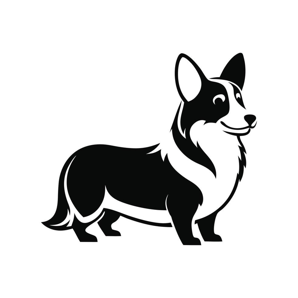 Majestic Corgi template vector