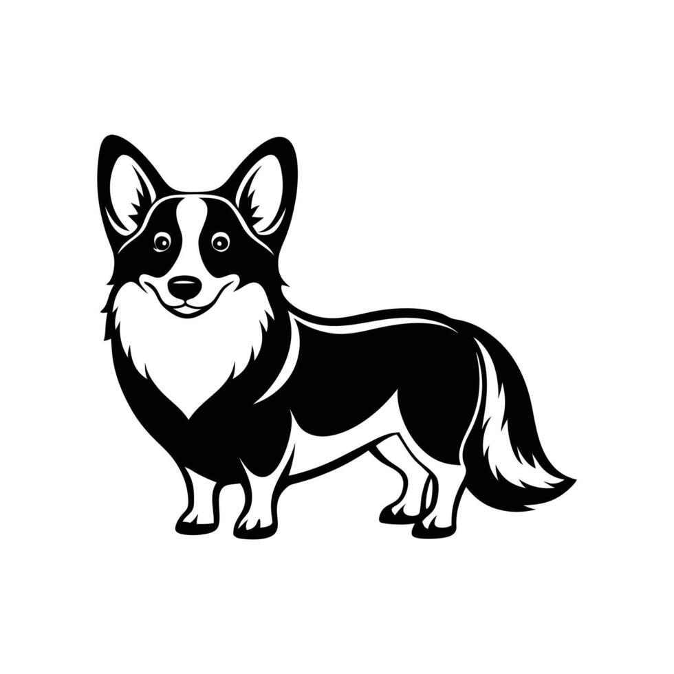 Corgi Chronicles design logo vector