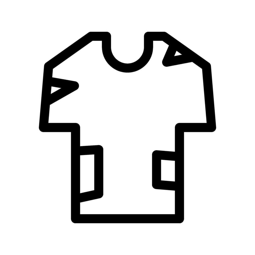Ragged Clothes Icon Symbol Design Illustration vector