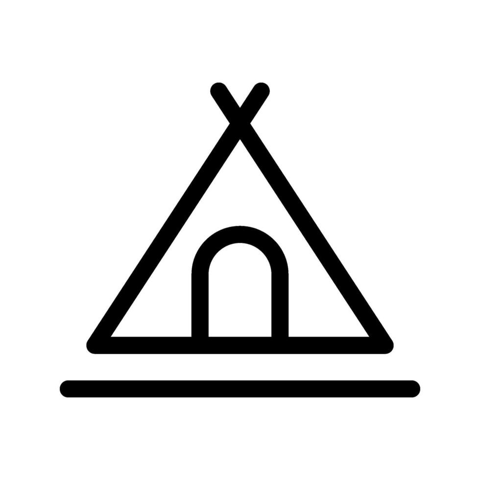 Tent Icon Symbol Design Illustration vector
