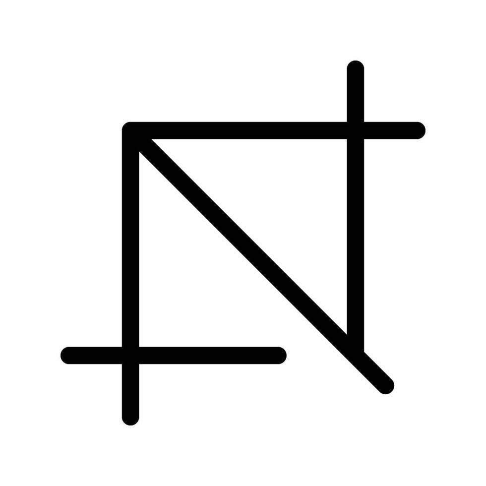 Crop Tool Icon Symbol Design Illustration vector