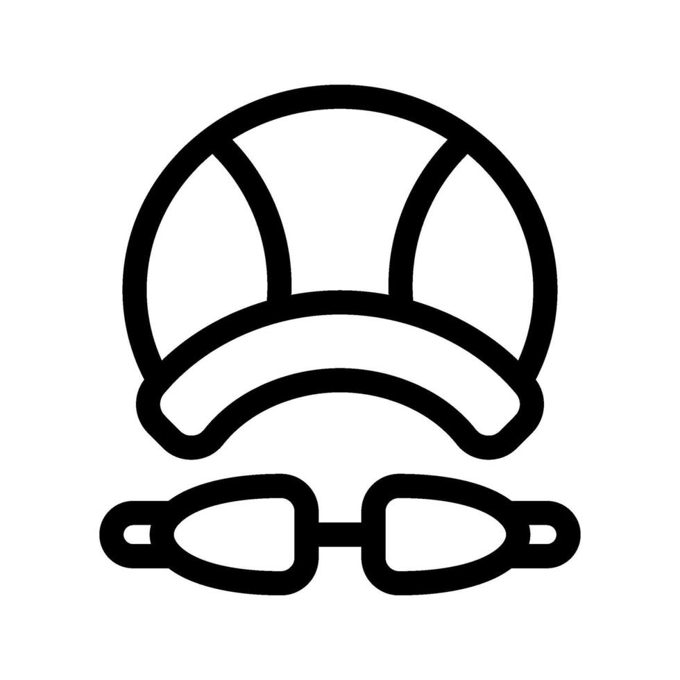 Swim Cap Icon Symbol Design Illustration vector