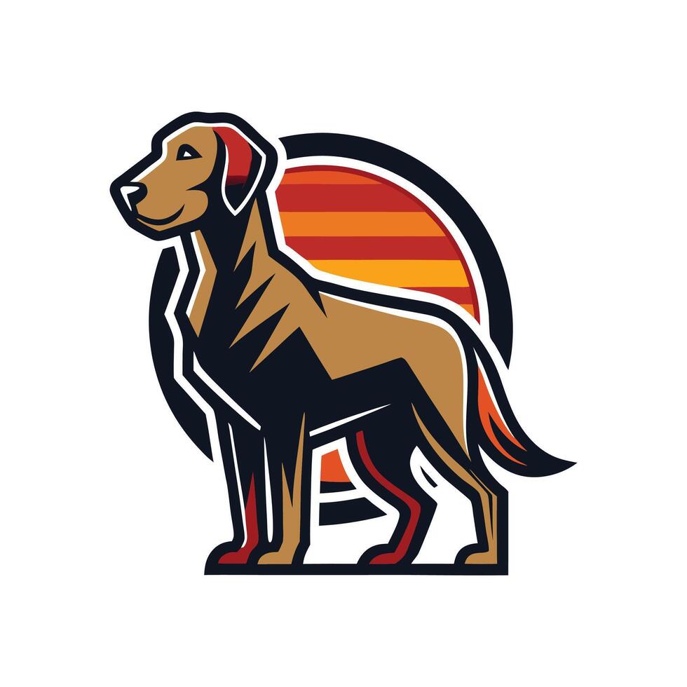 Chesapeake Bay Retriever dog , design concept vector
