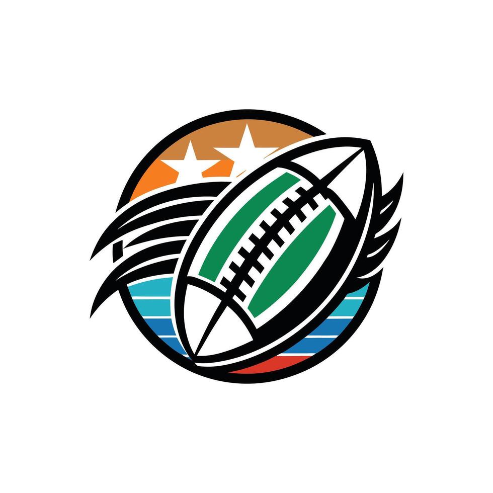American Football Silhouette Elite vector