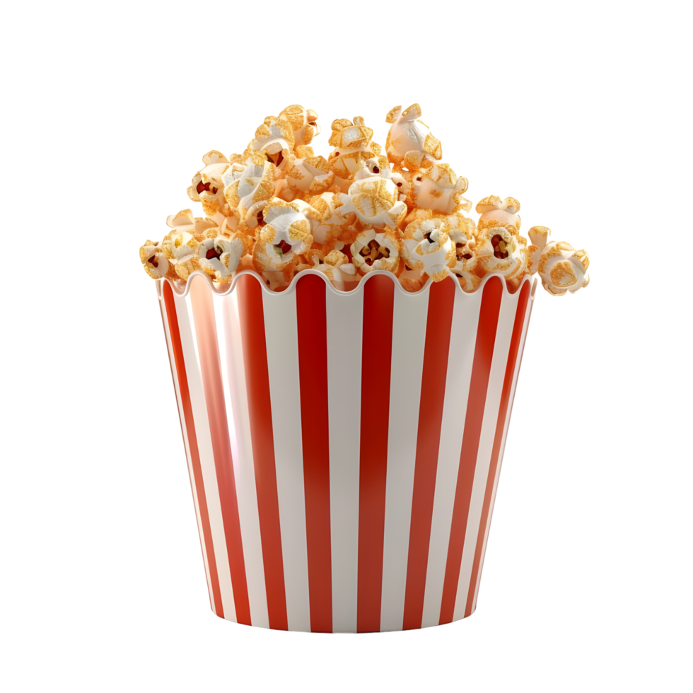 Popcorn isolated on transparent background png