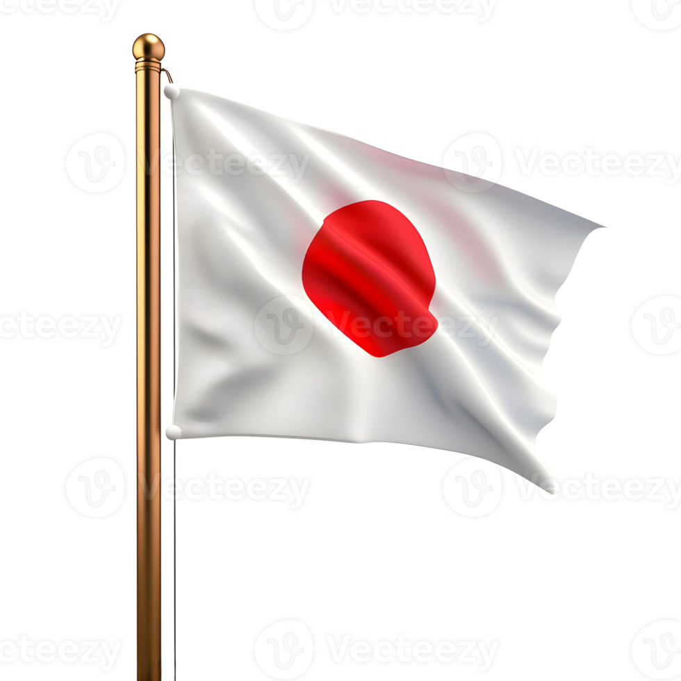 Japan flag isolated on transparent background png
