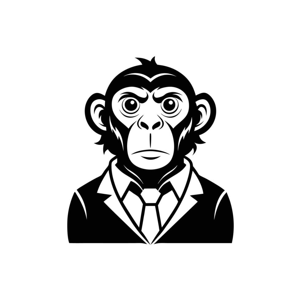Wisecrack Monkey , illustration vector