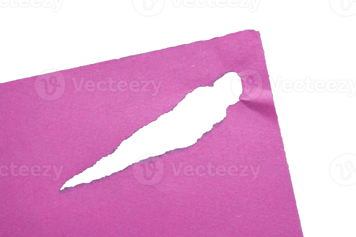 Ripped pink paper with torn edges on transparent background, paper cut out design element png