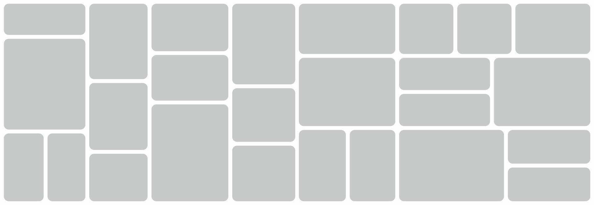 abstract photo frames and digital photo wall template vector