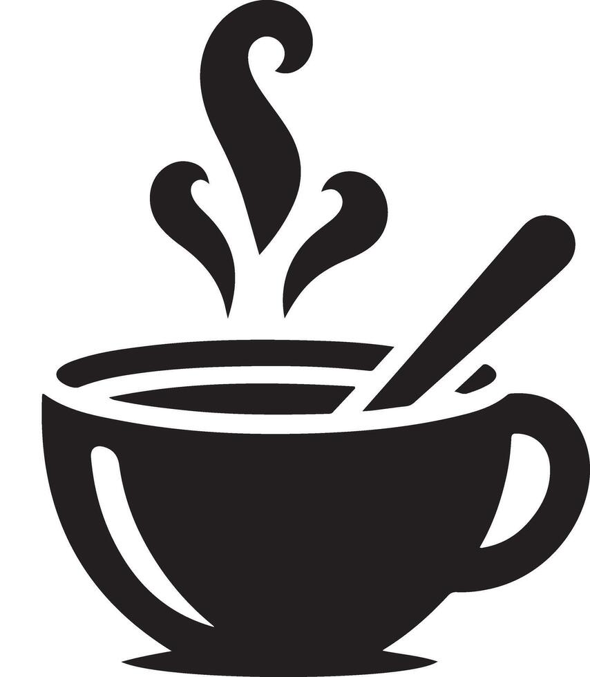 Coffee logo silhouette design vector