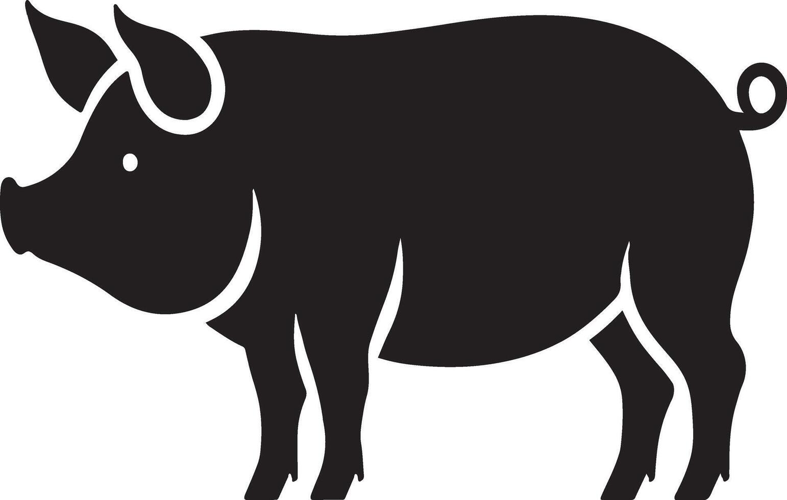 Pig silhouette graphic file vector