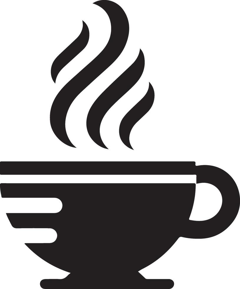 Coffee Cup Silhouette Art, Icons vector