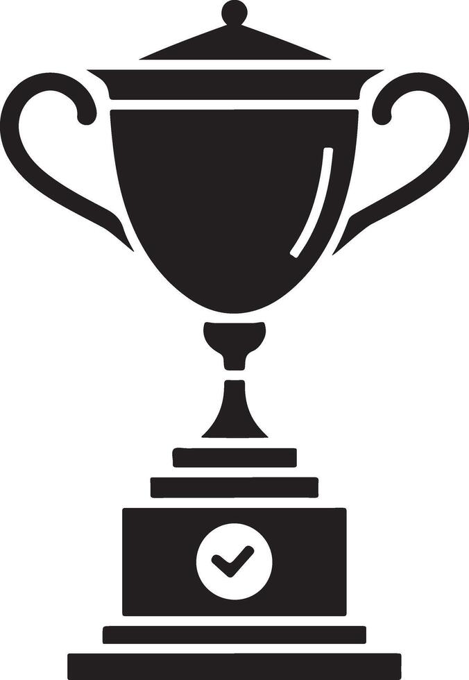 Trophy Cup Silhouette Designs for Awards and Recognition vector