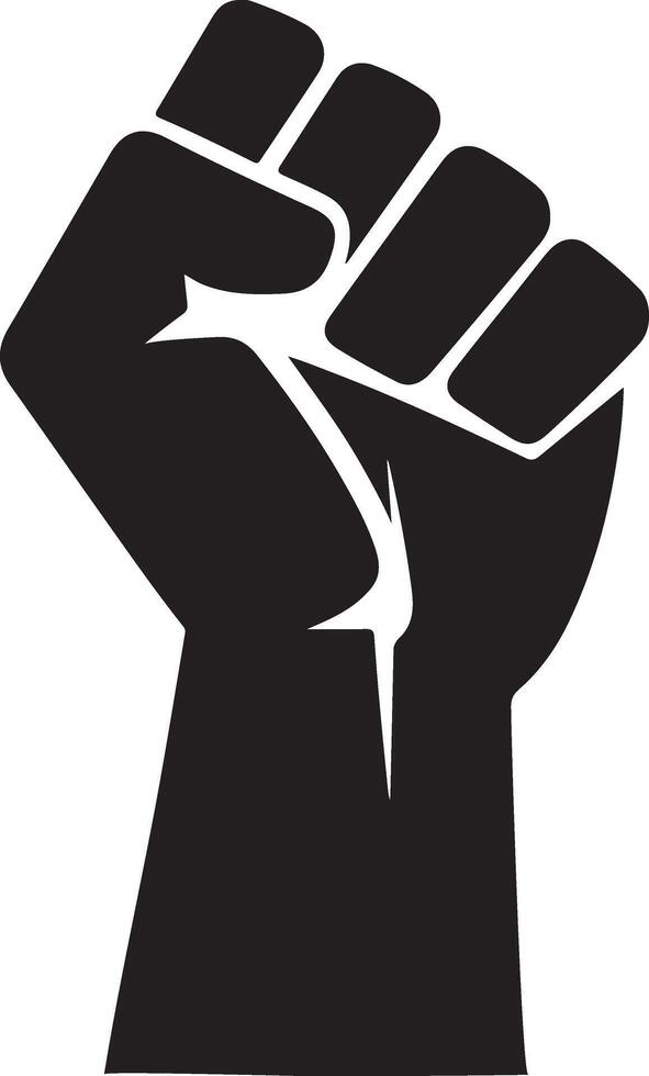 Get Customizable Strong Raised Fist Silhouettes vector