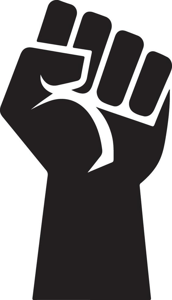 Download High Resolution Strong Raised Fist Silhouettes vector