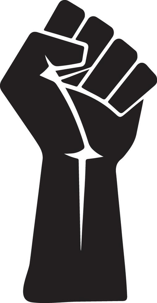 Free Download Strong Raised Fist Silhouette Files vector