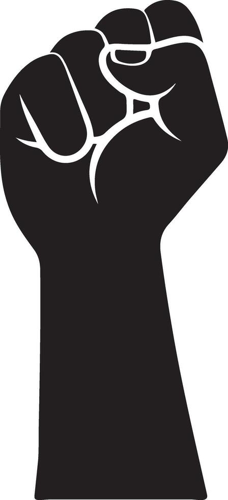 Free Strong Raised Fist Silhouette Designs vector