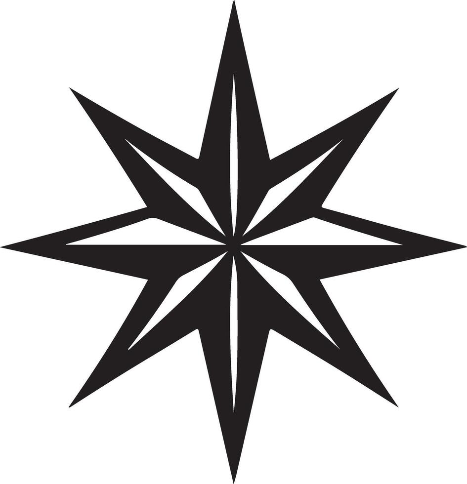 Elegant Star Silhouette Image for Artwork vector