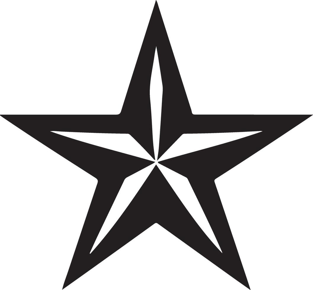 Artistic Star Silhouette Image for Graphics vector