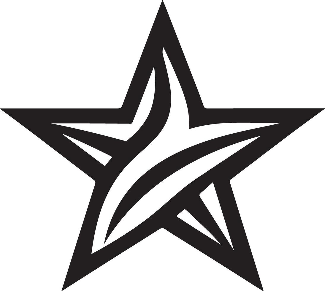 Star Silhouette Image for Commercial Use vector