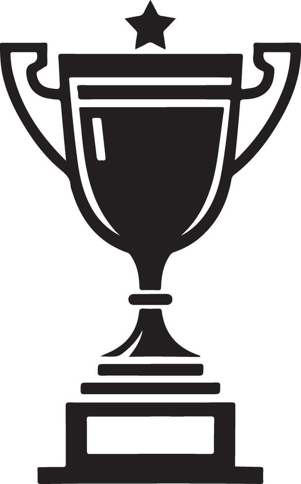 Unique Trophy Cup Silhouettes for Creative Designs vector