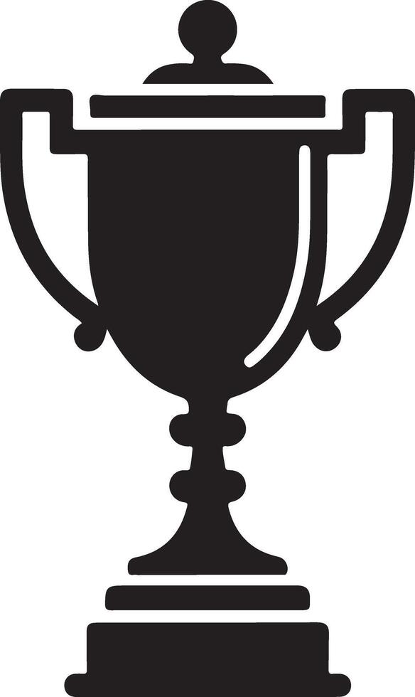 High Resolution Trophy Cup Silhouettes for Print Use vector