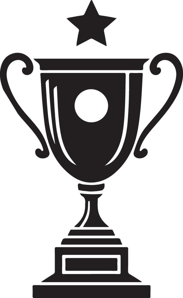 Premium Trophy Cup Silhouettes for Digital Projects vector