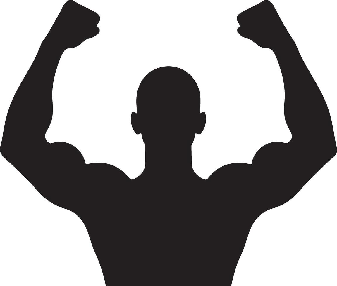 High Quality Strong Raised Fist Silhouette Images vector