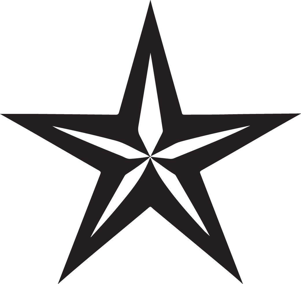 Beautiful Star Silhouette Image Collection vector