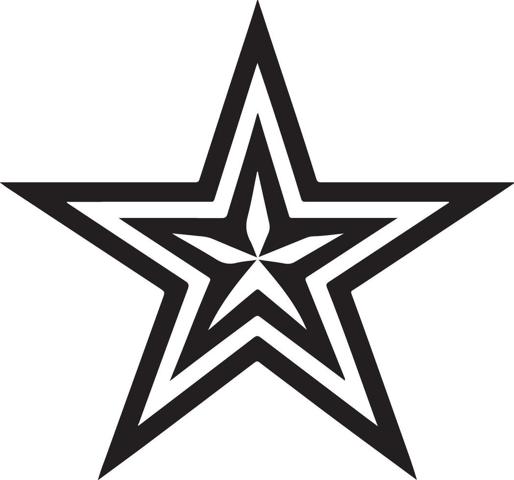 Perfect Star Silhouette Image for Web Design vector