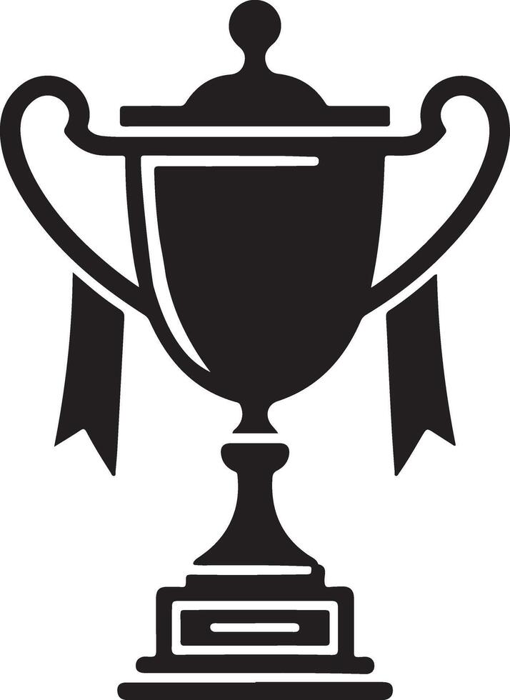 Professional Trophy Cup Silhouette for Print and Web vector