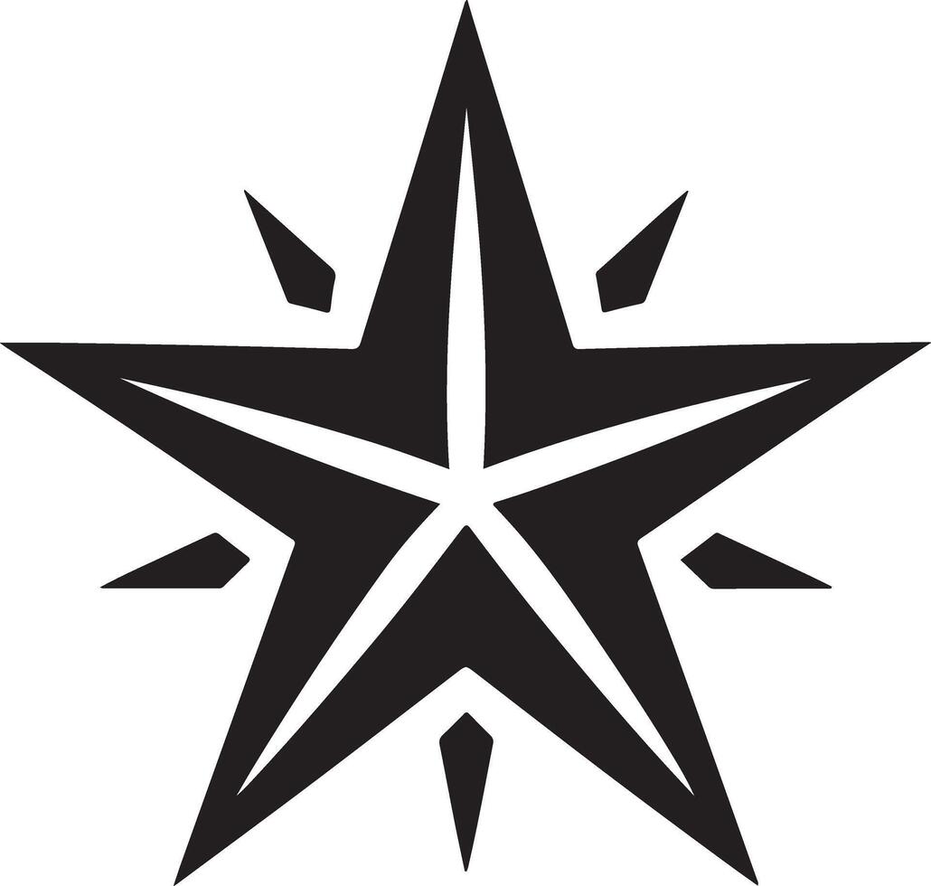 Elegant Star Silhouette Image for Artwork vector