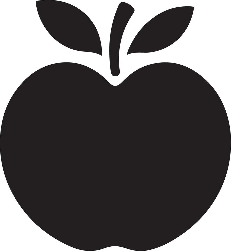 Discover the Best Apple Silhouette Images Online vector