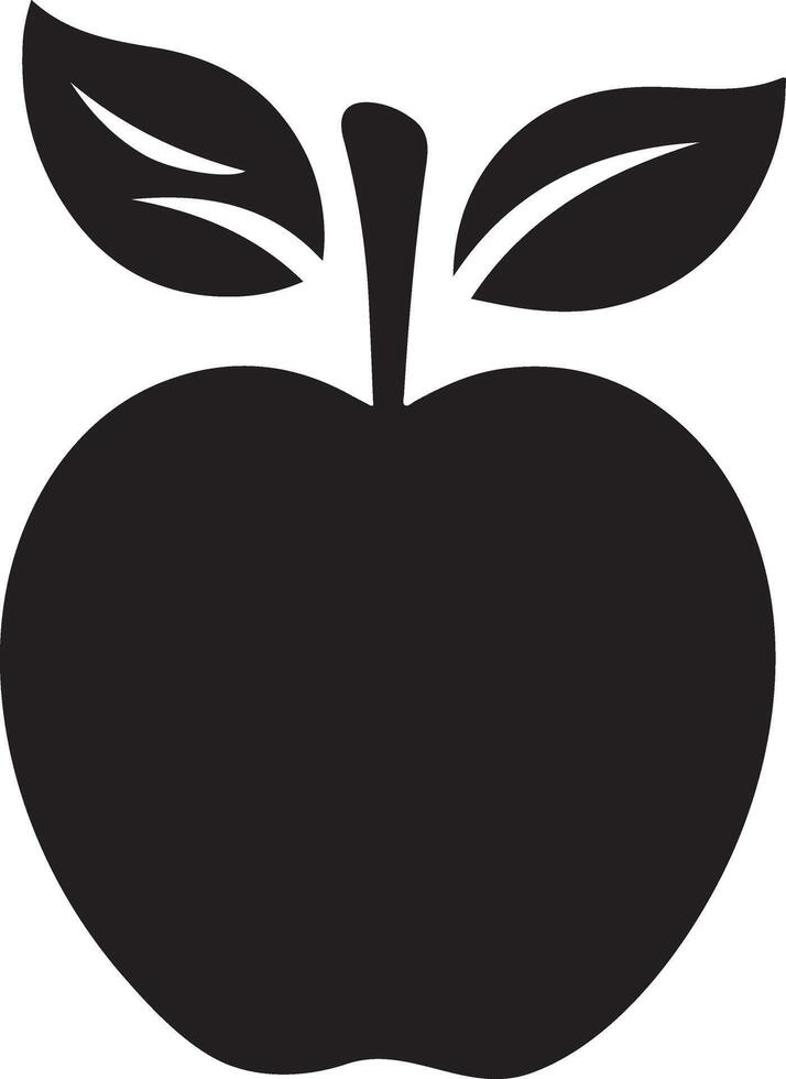 Top Apple Silhouette Images for Web and Print Use vector
