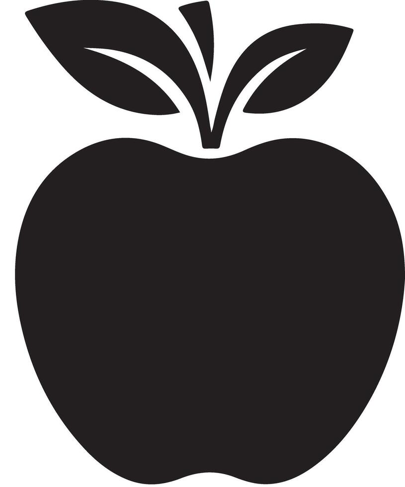 Free Apple Silhouette Images in HD Quality vector