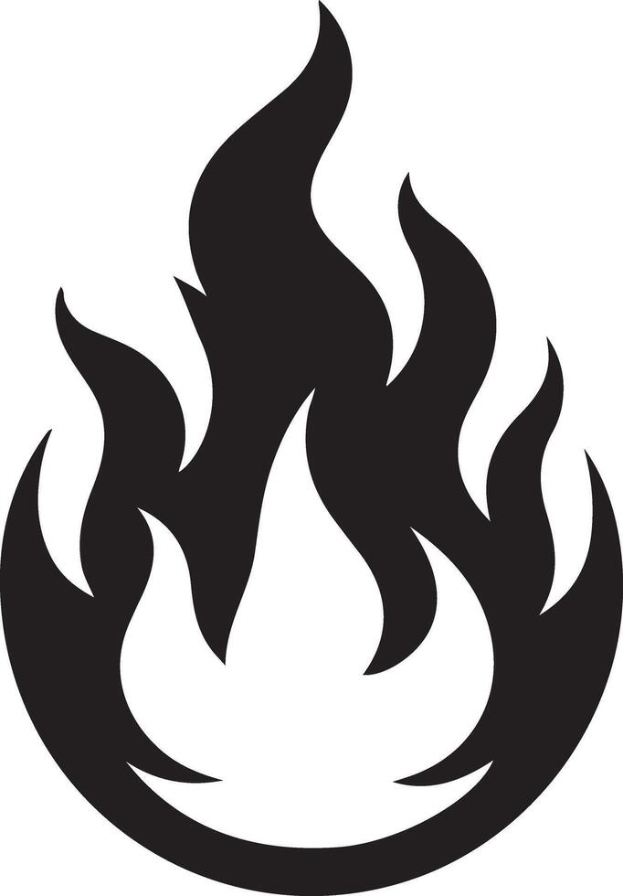 Fire flame symbol vector