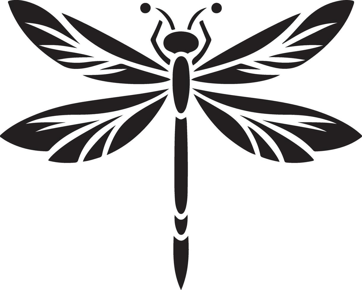 Dragonfly, Minimalist and Simple Silhouette vector