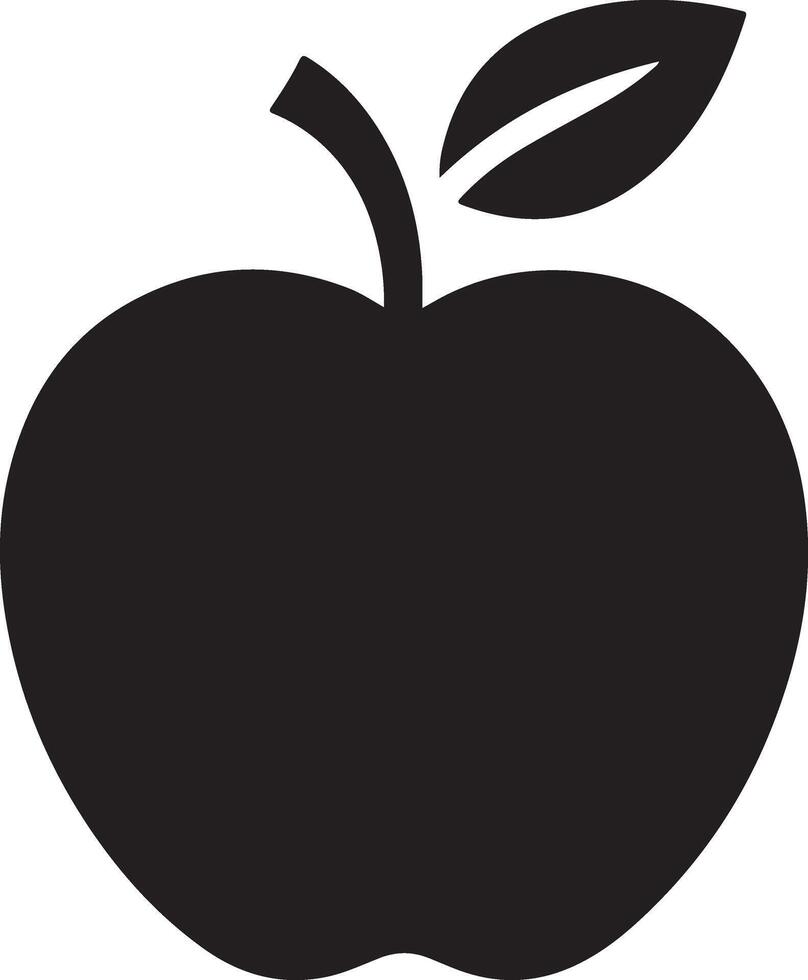 Apple Silhouette Art, Icons, and Graphics vector