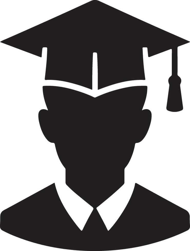 Graduation cap and diploma vector