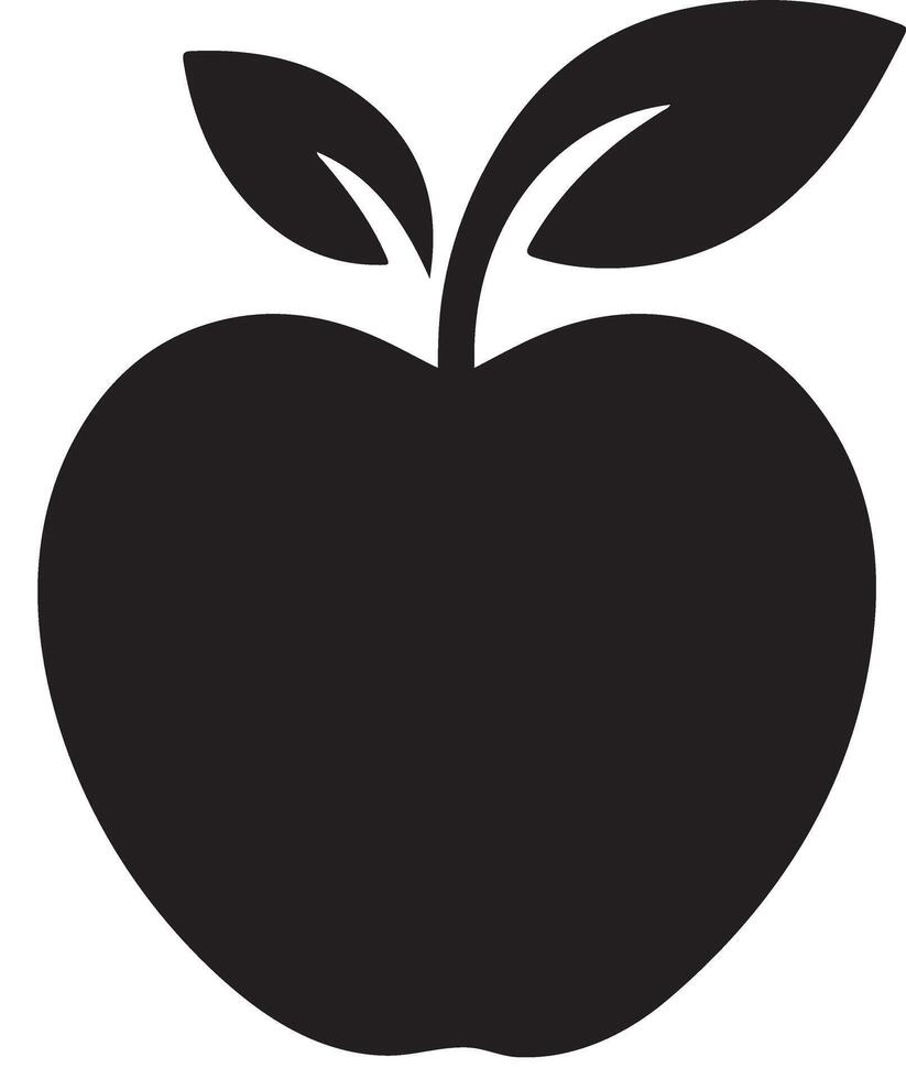 Apple Silhouette Images, Stock Photos, 3D objects vector