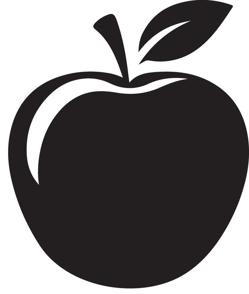 Apple Silhouette Images, Stock Photos vector