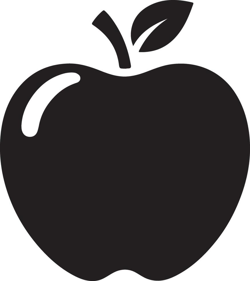 Free Apple Silhouette vector