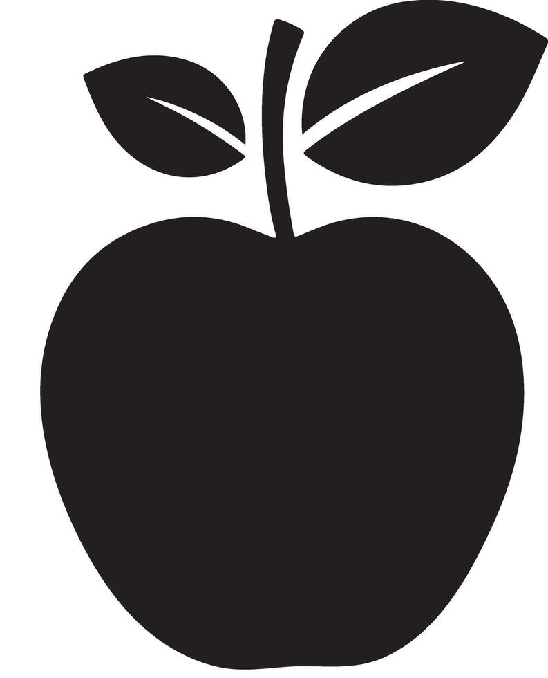 Apple Silhouette Images, Stock Photos, 3D vector