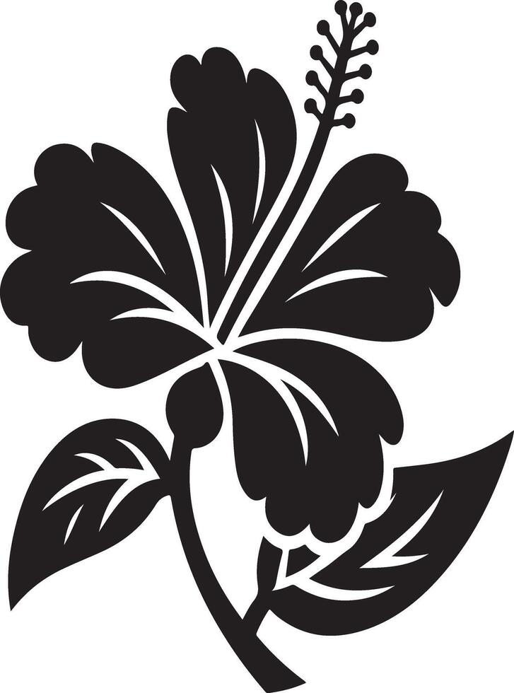 Hibiscus Flower Logo vector
