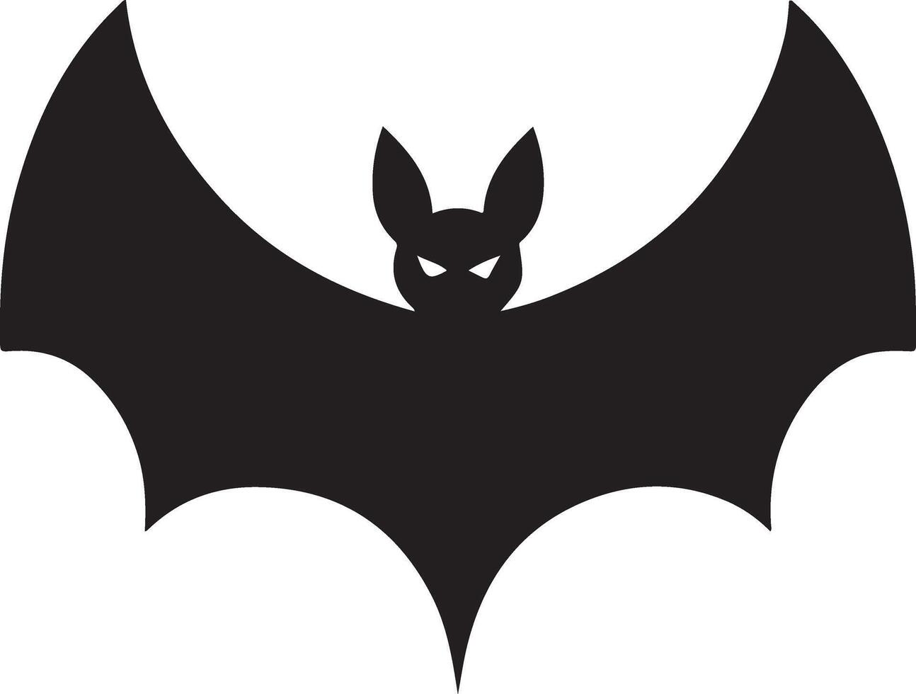 halloween bat silhouette design isolated on white background vector
