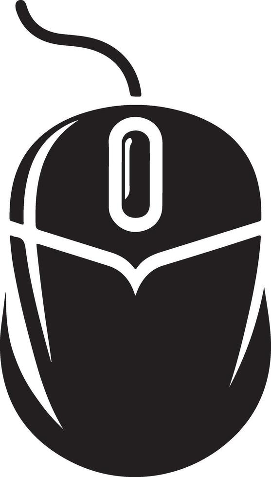 Computer Mouse Icon On Black And White Backgrounds High-Res Graphic vector
