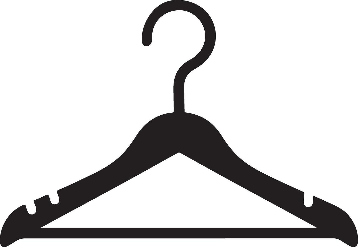 Clothes Hanger Silhouette Royalty vector