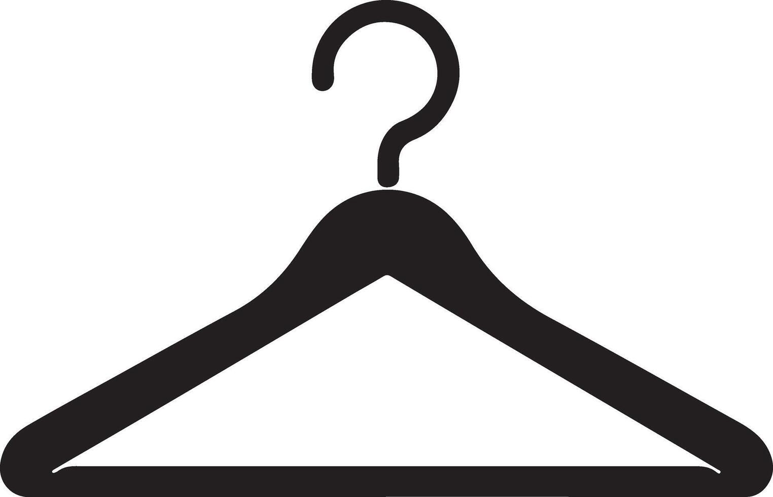 Yellow watercolor silhouette of clothes hanger vector
